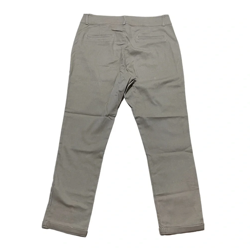 Iris kakhi Chino Cuffed Women Pants Size L crop - Picture 3 of 10